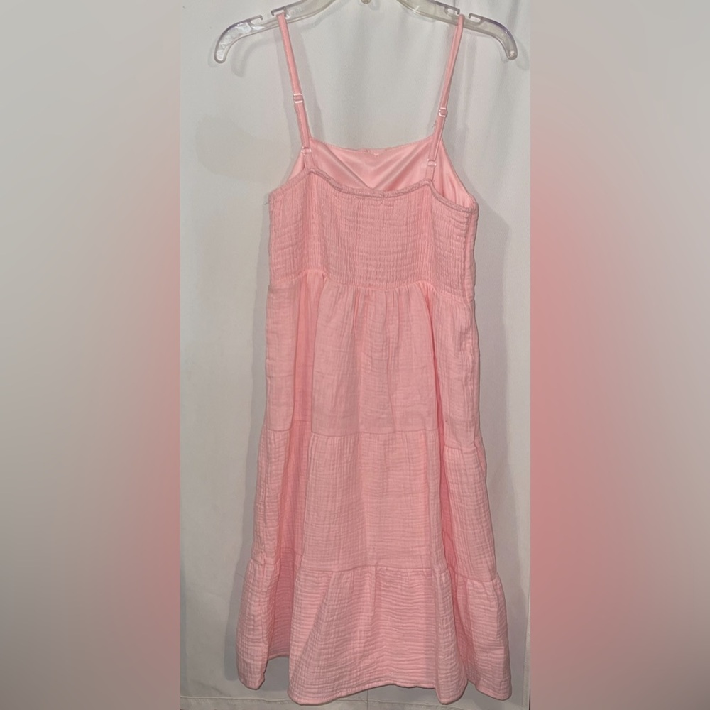 btween Pink Button-Front Sundress - Picture 5 of 5